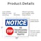 Signmission No Trespassing Or Through Traffic OSHA Notice Sign, Plastic, 10in W x 7in L, 2PK OS-2PACK-NS-P-710-L-14962 - alternate 4